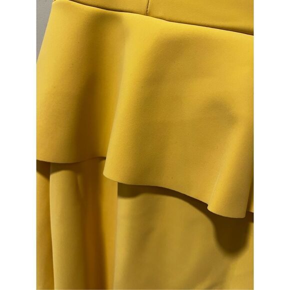 NEW Chiara Boni La Petite Robe Women's Yellow Ruffle Strapless Gown Size 8 & 12 - Picture 12 of 15